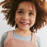 Wheat Main Pinafore Agnes Dress 2487 rose powder
