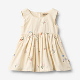 Wheat Main Pinafore Wrinkle Sienna Dress 9644 ivory embroidery flowers