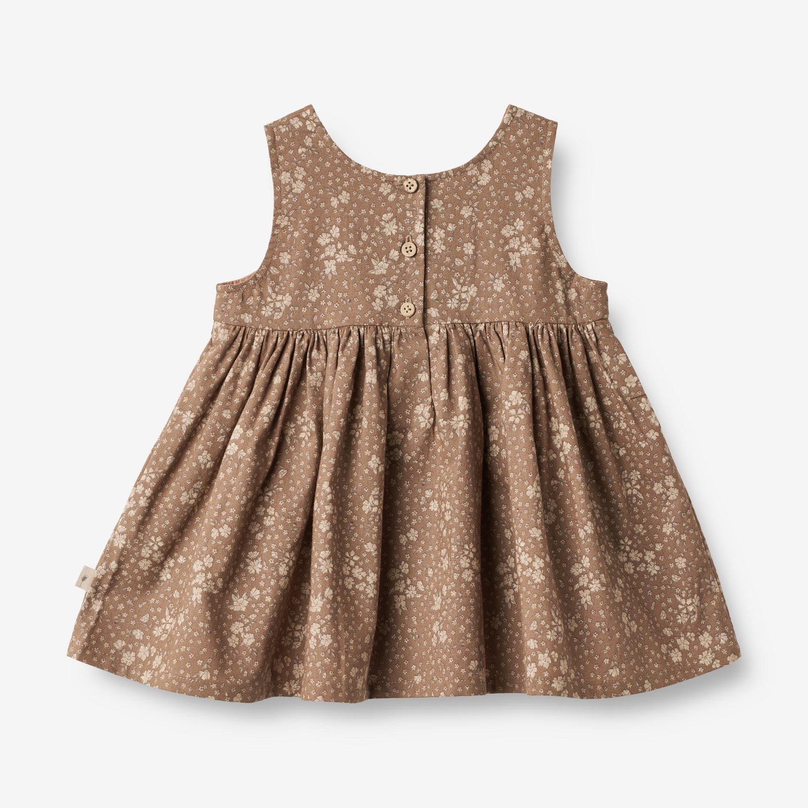 Pinafore Wrinkles | Baby - cocoa brown flowers Wheat.eu Pinafore Wrinkles | Baby - cocoa brown flowers Wheat.eu