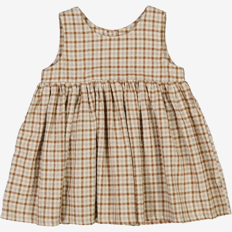 Pinafore Wrinkles | Baby - golden dove check