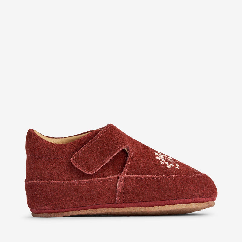 Wheat Footwear Pixi Indoor Shoe | Baby Indoor Shoes 2072 red