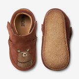 Wheat Footwear Pixi Indoor Shoe | Baby Indoor Shoes 9002 cognac