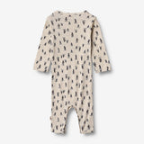 Wheat Wool Plain Wool Jumpsuit | Baby Jumpsuits 9512 penguins on ice