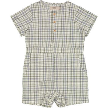 Wheat Main Playsuit Berg Suit 9068 eggshell check