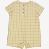 Wheat Main  Playsuit Niller | Baby Suit 9108 buttermilk check