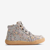 Wheat Footwear Prewalker Malia Boot 9765 slightly blue flowers