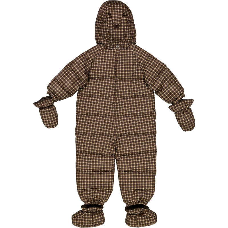 Wheat Outerwear Puffer Baby Suit Snowsuit 3001 brown check