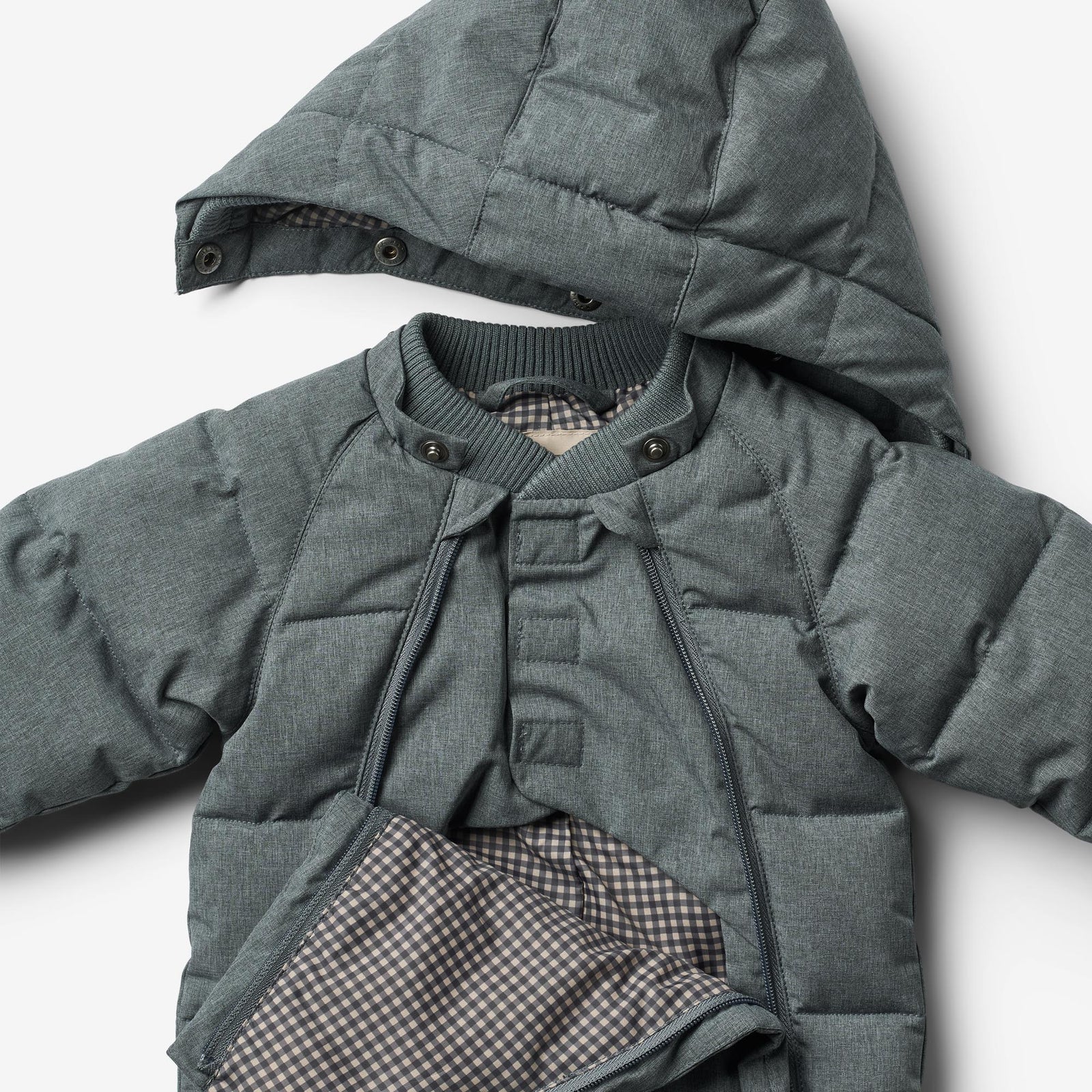 Puffer Baby Suit Edem - ink melange – Wheat.eu