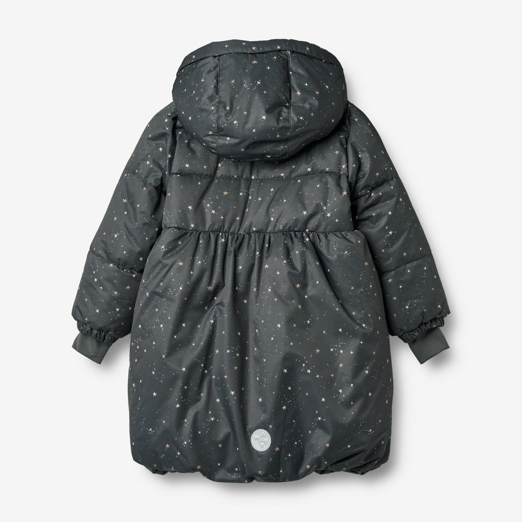Puffer Coat Luna - black sea stars – Wheat.eu