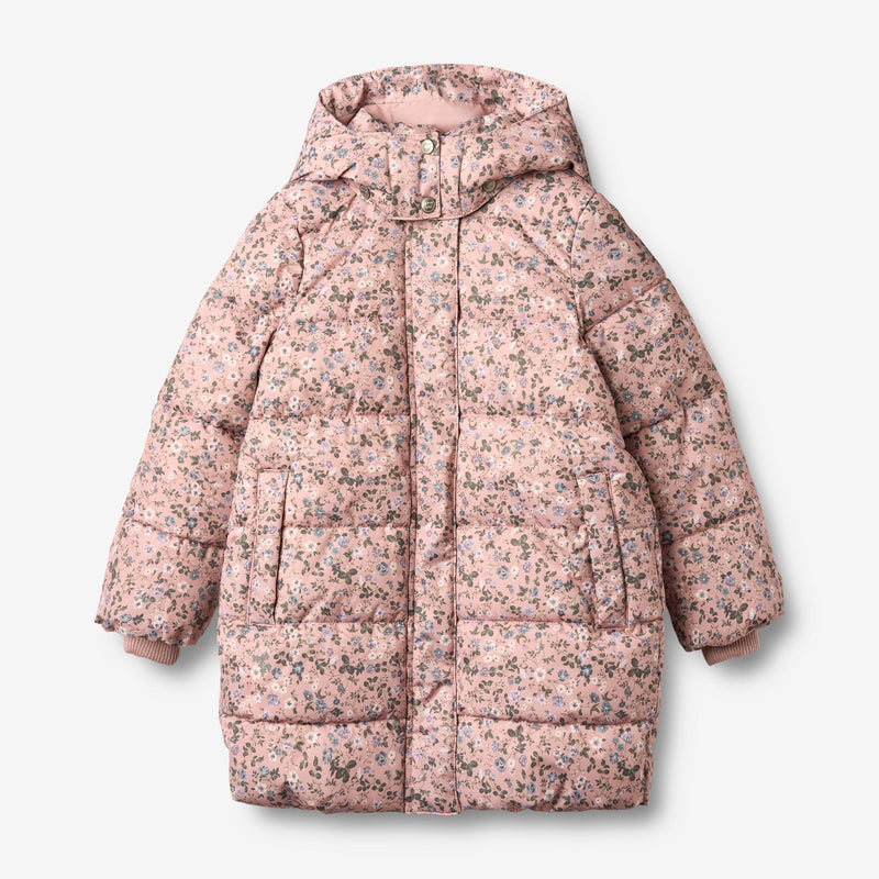 Puffer Coat Yrsa rose powder flowers –
