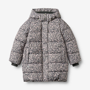 Wheat Outerwear Puffer Coat Yrsa Jacket 9670 dark charcoal flowers