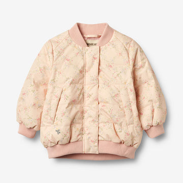 Wheat Outerwear Puffer Jacket Lotte Jacket 2115 rose checked flowers