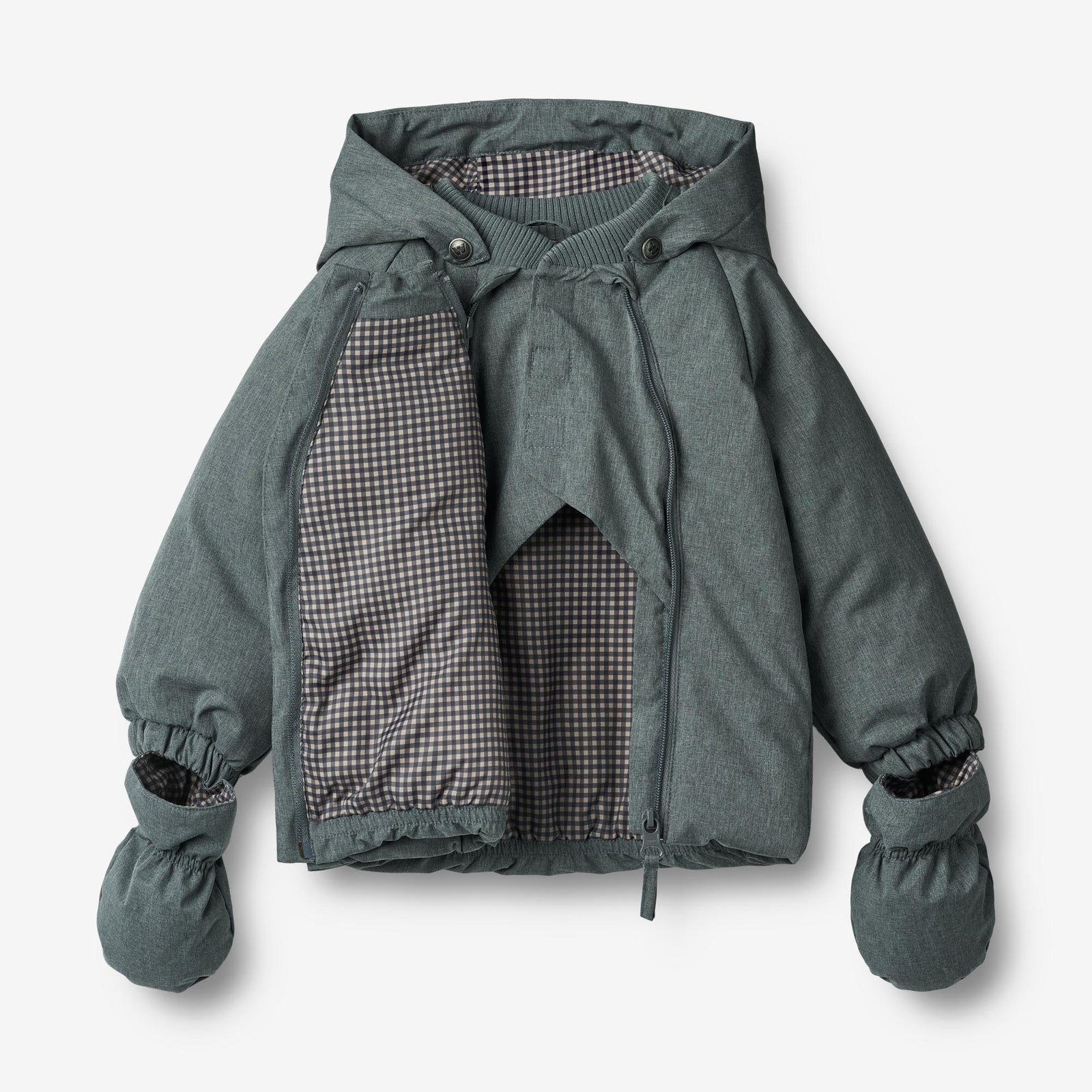 PUFFY【MD2枚セット】 Puffer jacket with a soft inner collar - Purple | SCAYLE