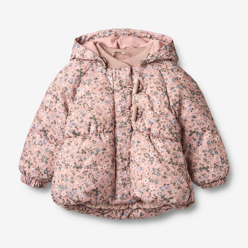 Puffer Jacket Olga - rose powder flowers – Wheat.eu