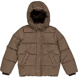 Wheat Outerwear Puffer Jacket River Jackets 3001 brown check