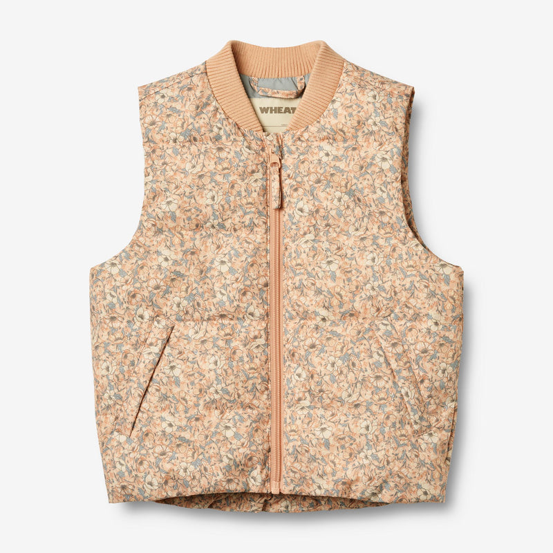 Wheat Outerwear Puffer Waistcoat Andre Jacket 2359 pink sand flowers