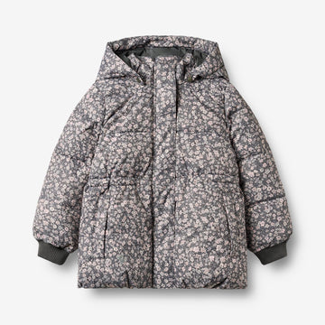 Wheat Outerwear Puffer jacket Eli Jacket 9670 dark charcoal flowers