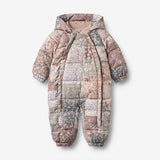 Wheat Outerwear Puffer suit Edem Outdoor Suit 9618 patchwork flowers