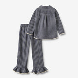 Wheat Main Pyjamas Fie Home 4339 blue holiday stripe