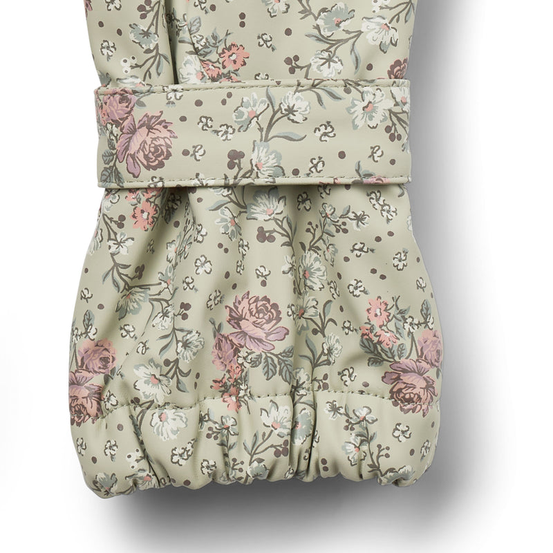 Wheat Outerwear Rain Mittens Rily Accessory 9539 slightly green flowers