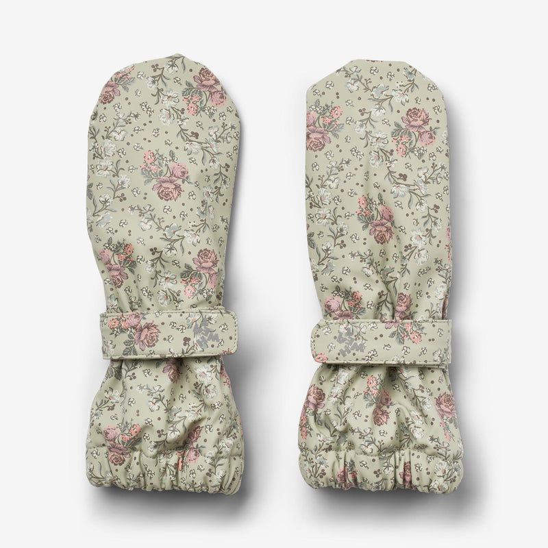 Wheat Outerwear Rain Mittens Rily Accessory 9539 slightly green flowers