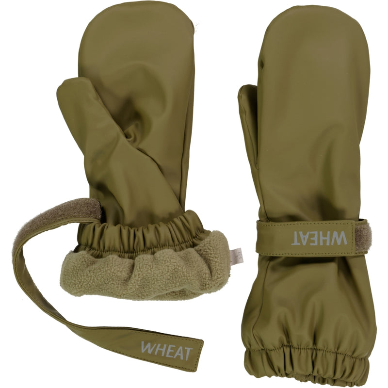 Wheat Outerwear Rain Mittens Rily Rainwear 4214 olive