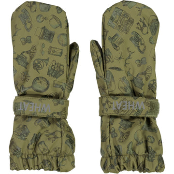 Wheat Outerwear Rain Mittens Rily Rainwear 4216 olive storage