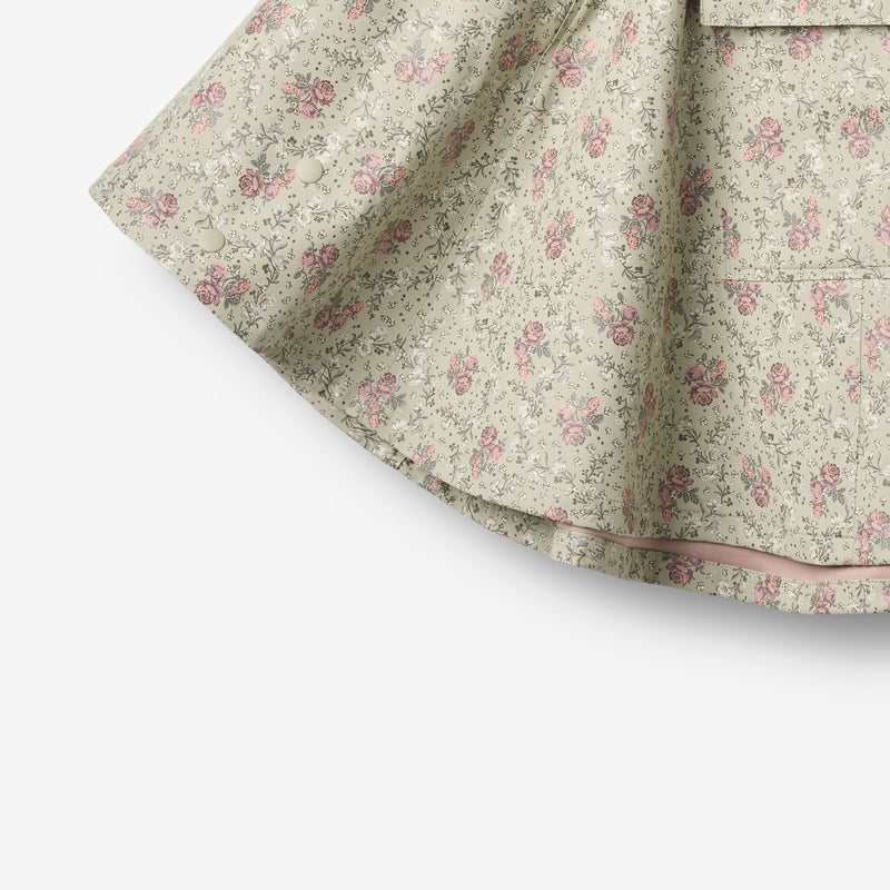 Wheat Outerwear Raincape Drops Jacket 9539 slightly green flowers