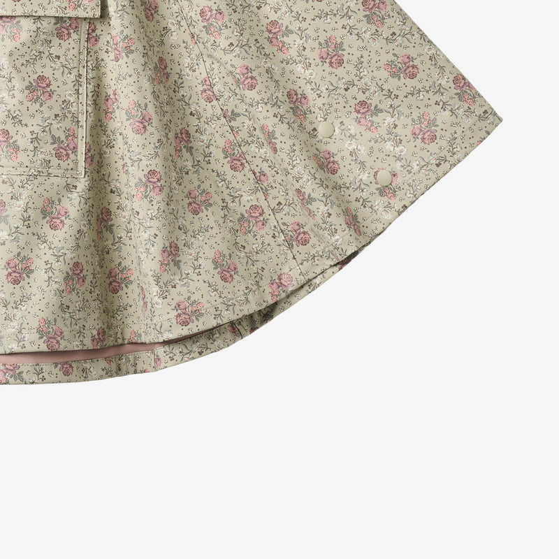 Wheat Outerwear Raincape Drops Jacket 9539 slightly green flowers