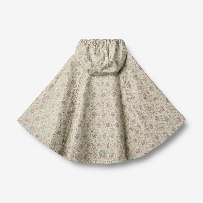 Wheat Outerwear Raincape Drops Jacket 9539 slightly green flowers
