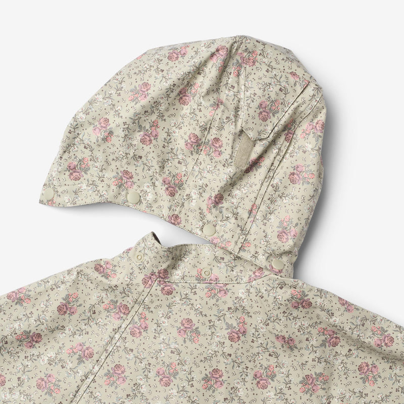 Wheat Outerwear Raincape Drops Jacket 9539 slightly green flowers