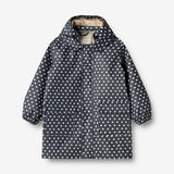 Wheat Outerwear Rainwear Long Jacket Finley Rainwear 1071 ink dots
