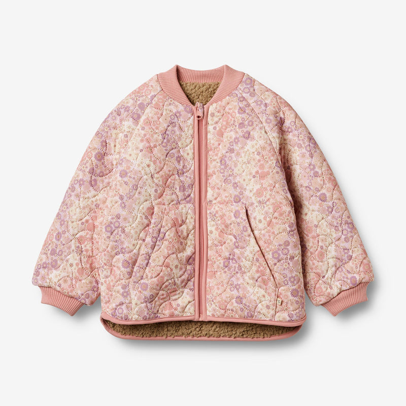 Wheat Outerwear Reversible Thermo Jacket Lake Jacket 9518 lilac flower rainbow