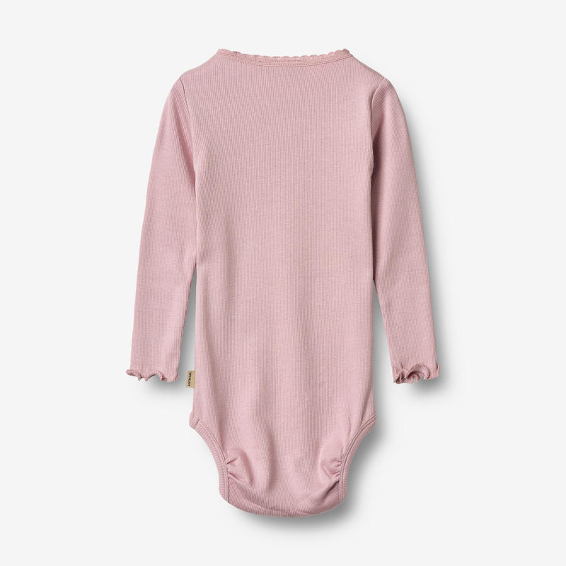 Wheat Main Rib Body L/S Lotta Underwear/Bodies 9428 lavender mist