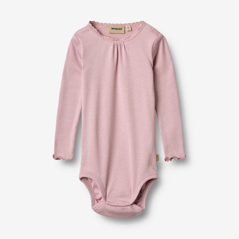 Wheat Main Rib Body L/S Lotta Underwear/Bodies 9428 lavender mist