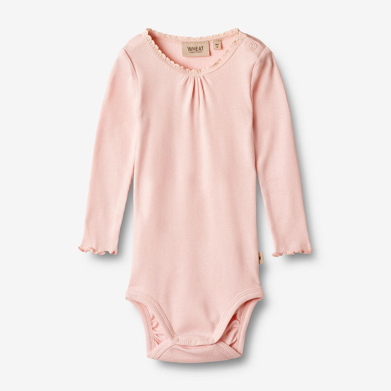 Wheat Main Rib Body L/S Lotta Underwear/Bodies 2281 rose ballet