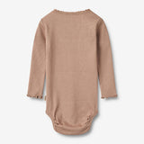 Wheat Main Rib Body L/S Lotta Underwear/Bodies 1164 nougat rose