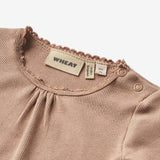 Wheat Main Rib Body L/S Lotta Underwear/Bodies 1164 nougat rose