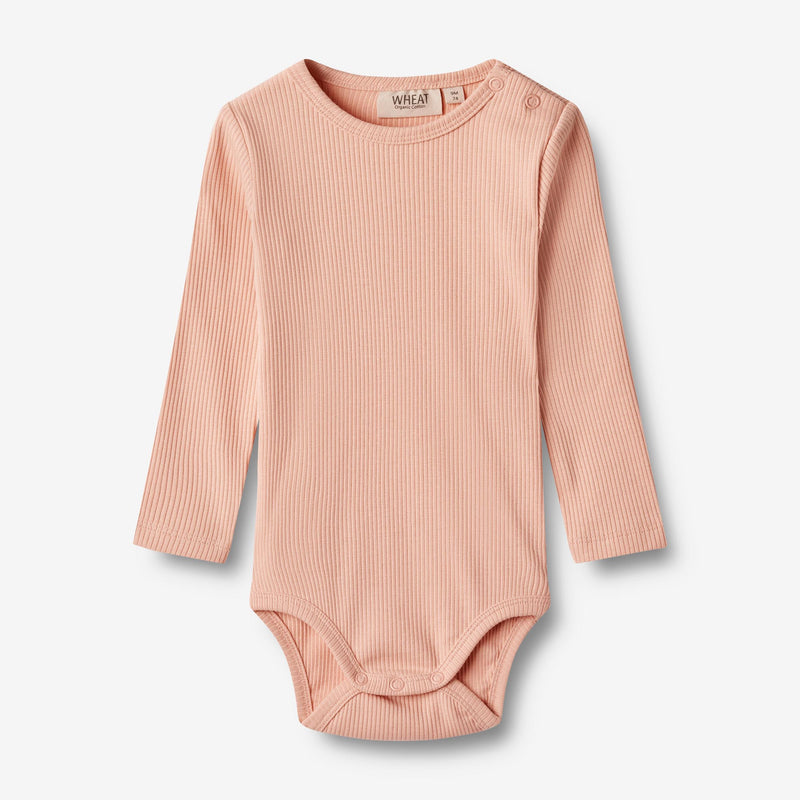 Wheat Main Rib Body L/S Spencer Underwear/Bodies 2563 soft coral