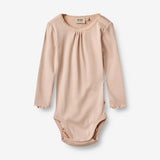 Wheat Main Rib Body Lotta | Baby Underwear/Bodies 2032 rose dust