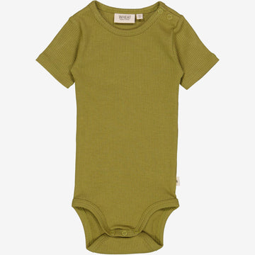 Wheat Main  Rib Body Plain SS Underwear/Bodies 5061 frog