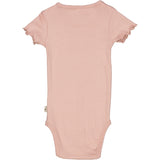 Rib Body Ruffle SS - misty rose