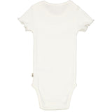 Rib Body Ruffle SS - ivory