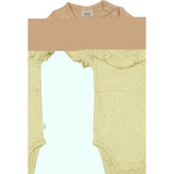 Rib Body Ruffle SS - sand melange