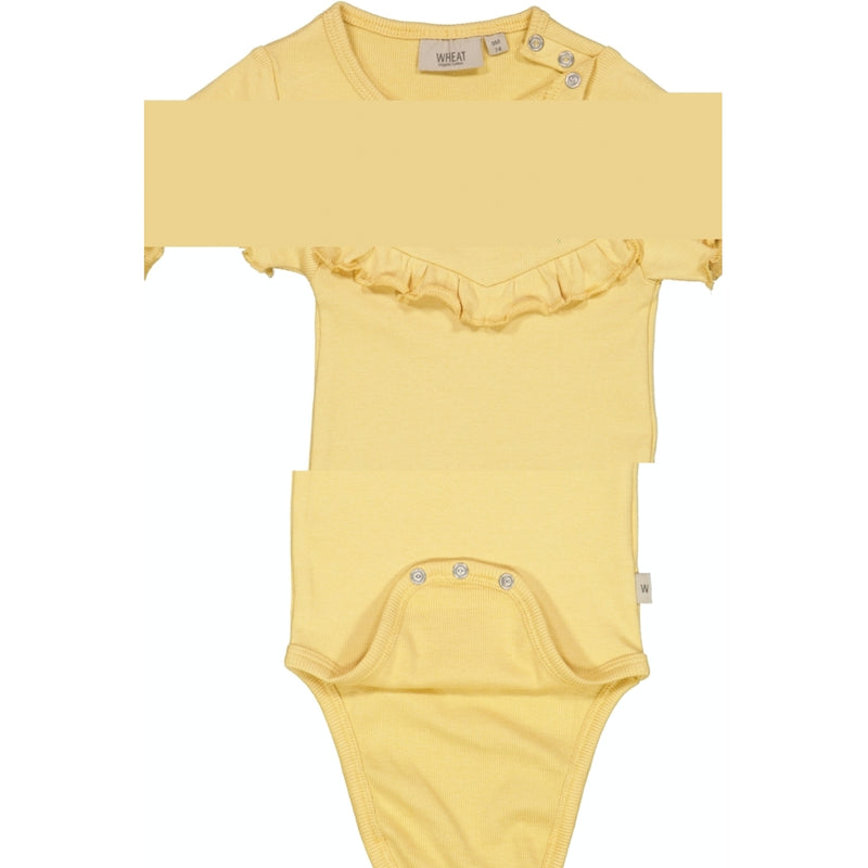 Rib Body Ruffle SS - sahara sun