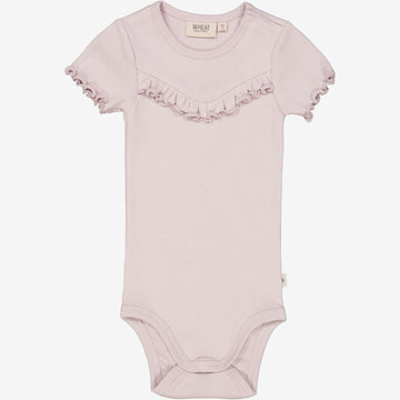 Wheat Main Rib Body Ruffle SS Underwear/Bodies 1354 soft lilac