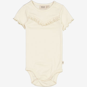 Wheat Main Rib Body Ruffle SS Underwear/Bodies 3129 eggshell 
