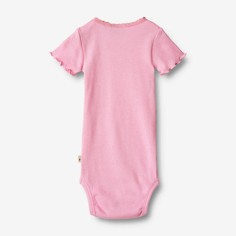 Wheat Main Rib Body S/S Edna | Baby Underwear/Bodies 2356 pink