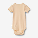 Wheat Main Rib Body S/S Edna | Baby Underwear/Bodies 1251 pale peach