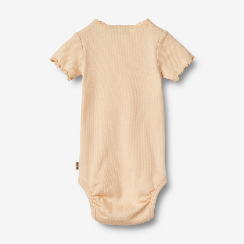 Wheat Main Rib Body S/S Edna | Baby Underwear/Bodies 1251 Pale Peach